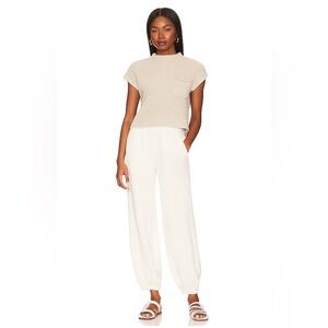 Free People Freya Sweater Set in Oatmeal Bone color combo